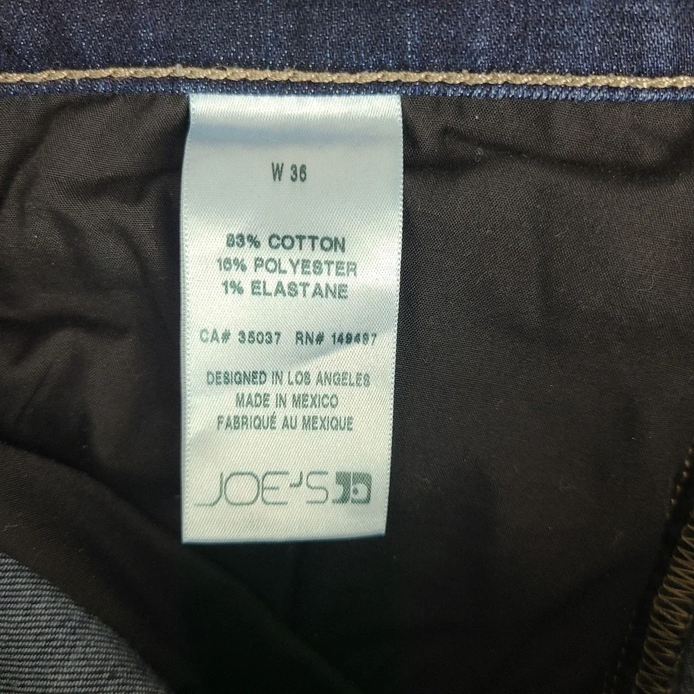 Joe's‎ Jeans Mens 36x34 Blue Slim Straight Dark Wash ABBA Denim TM8ABA8215
